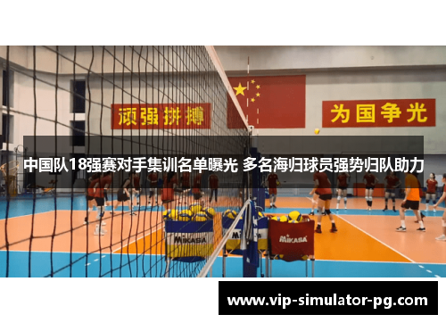 中国队18强赛对手集训名单曝光 多名海归球员强势归队助力 中国队18强赛对手集训名单曝光 多名海归球员强势归队助力